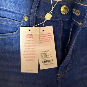 NEW Lilly Pulitzer Women's Blue Ankle Jeans, size 2